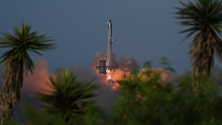 SpaceX's mega rocket Starship makes a test flight from Starbase, Texas, Tuesday, Aug. 26, 2025. 