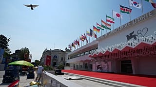 Der rote Teppich vor dem Beginn der Filmfestspiele von Venedig, Dienstag, 26. August 2025