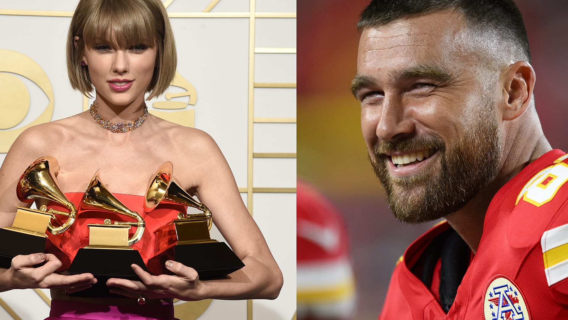 تايلور سويفت وترافيس كيلسي، أسوشييتد برس.