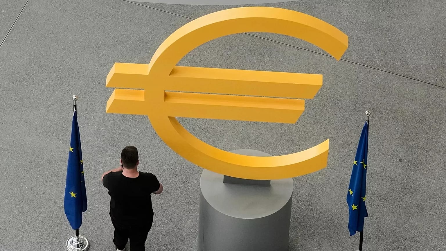 Headquarters of the European Central Bank in Frankfurt, Germany.