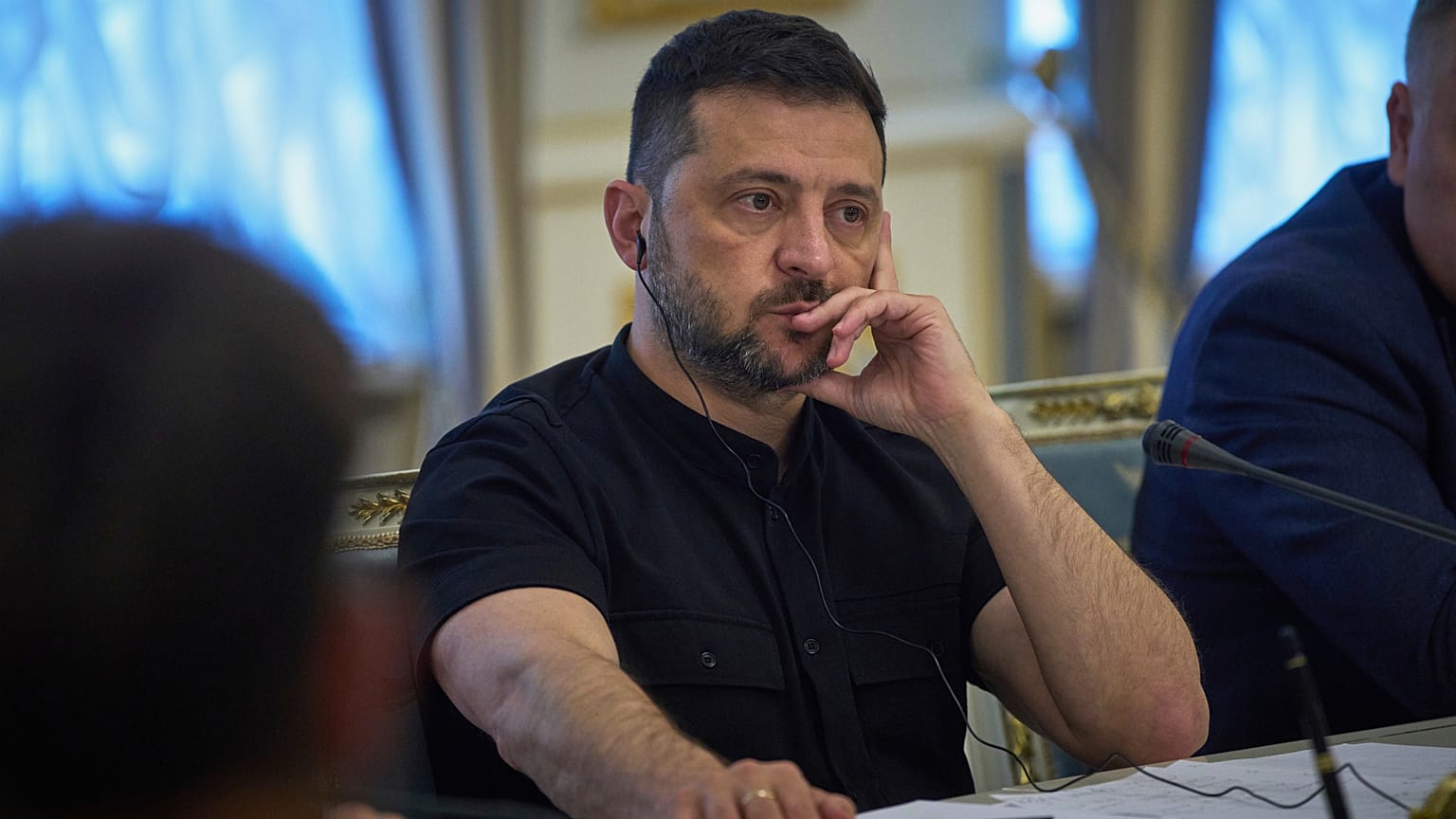 الرئيس الأوكراني فولوديمير زيلينسكي، كييف، أوكرانيا، الاثنين 25 أغسطس/آب 2025.