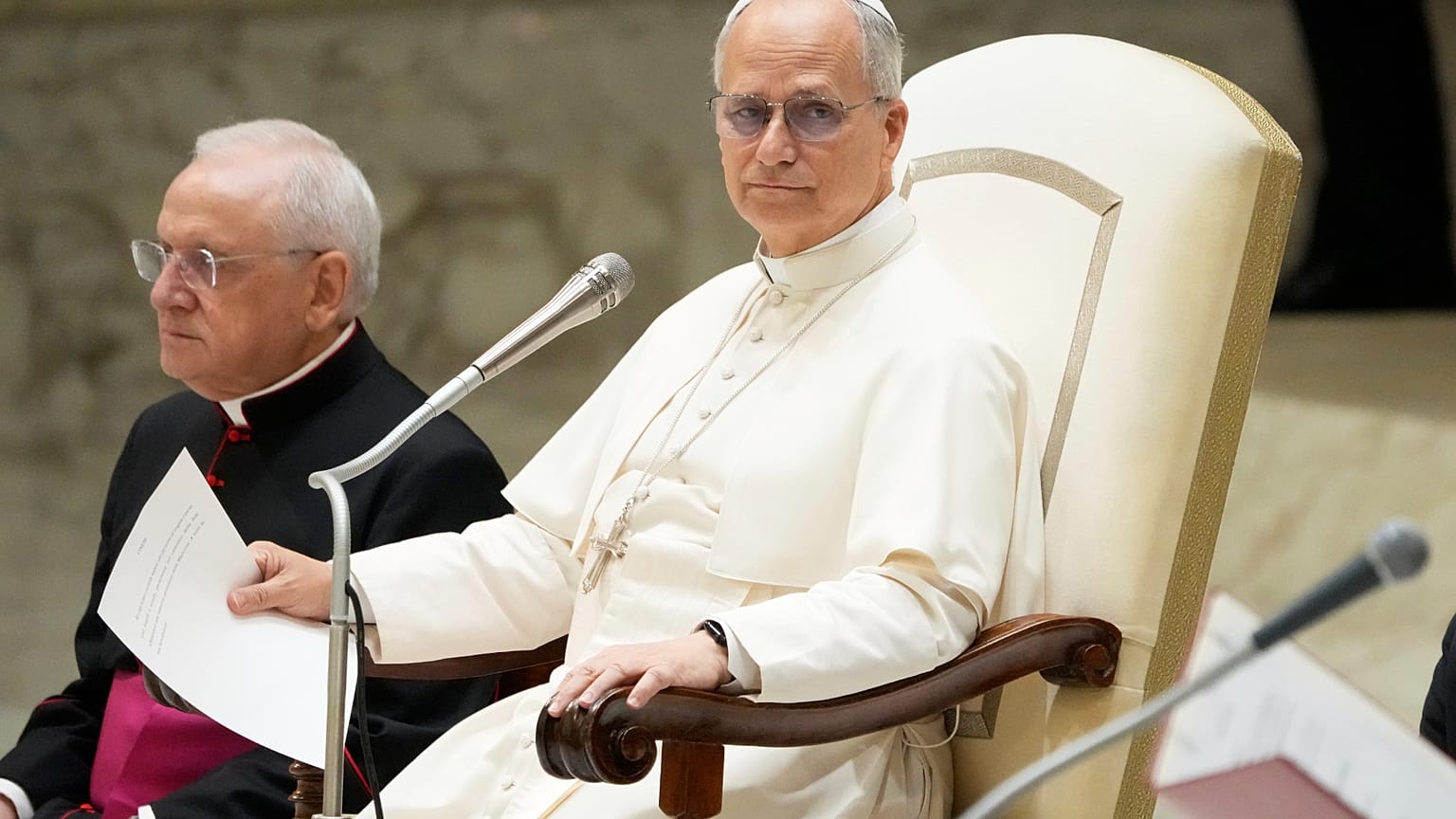 Papa Leone XIV ha rinnovato l'appello per la pace a Gaza durante l'ultima udienza del mercoledì (27 agosto 2025)