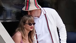 Taylor Swift y Travis Kelce durante la final individual masculina del campeonato de tenis Abierto de Estados Unidos, el 8 de septiembre de 2024, en Nueva York.