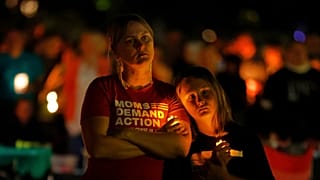 People gather at a vigil at Lynnhurst Park after a shooting at the Annunciation Catholic School Wednesday, Aug. 27, 2025, in Minneapolis.