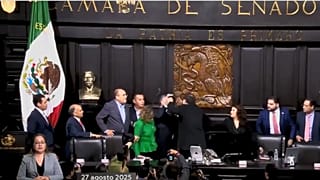 A mexikói Szenátus ülésének vége