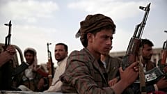 مسلحون قبليون موالون للحوثيين، اليمن، الاثنين، 20 يونيو/حزيران 2016. 