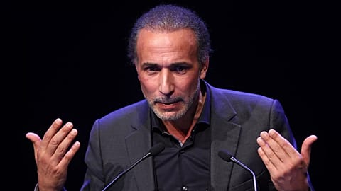 Islamic scholar Tariq Ramadan delivers a speech during a French Muslim organisations meeting in Lille, 7 February, 2016