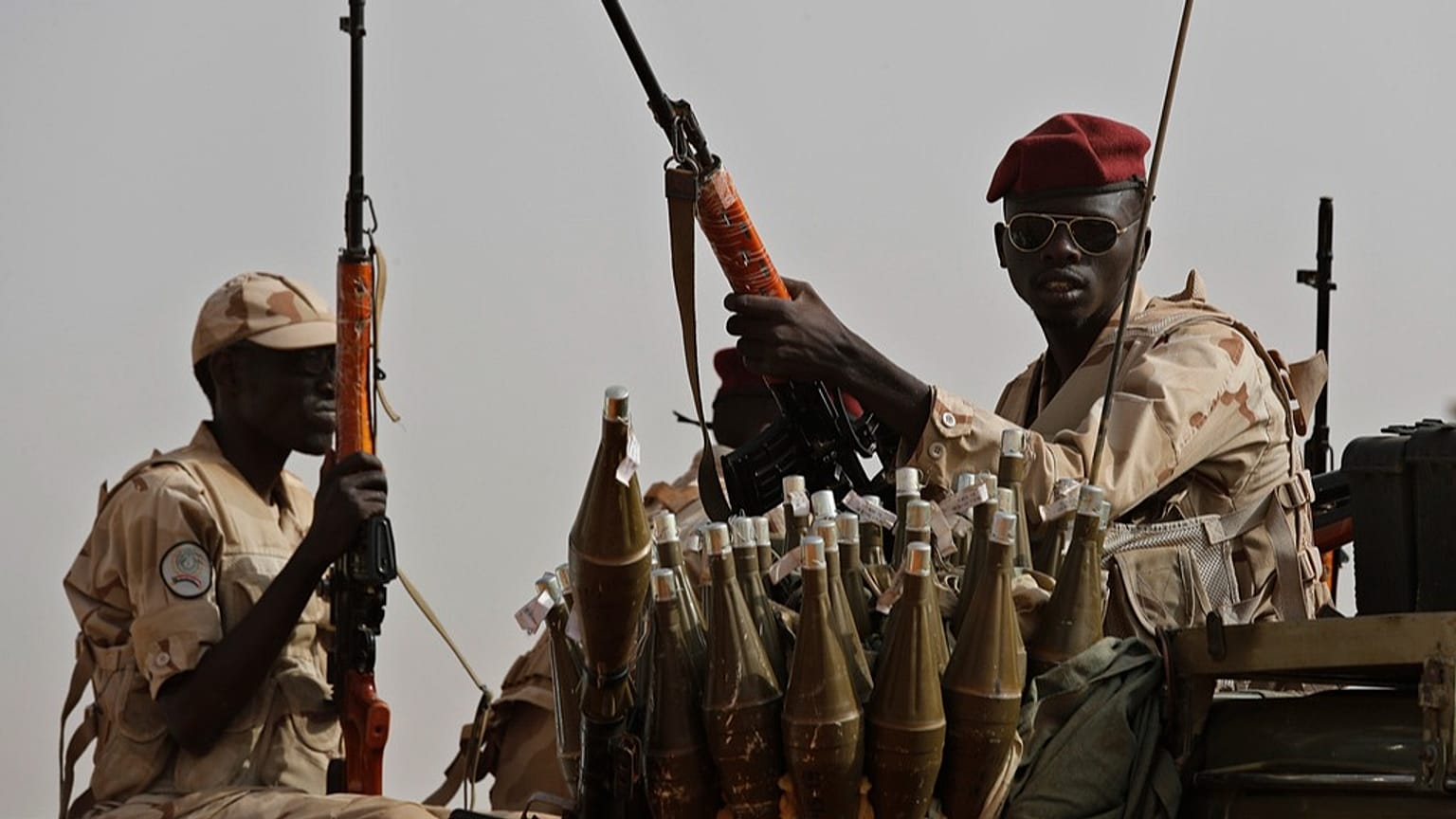 جنود من قوات الدعم السريع في ولاية النيل الشرقي بالسودان، 22 يونيو 2019.