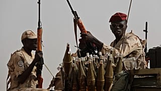 جنود من قوات الدعم السريع في ولاية النيل الشرقي بالسودان، 22 يونيو 2019.