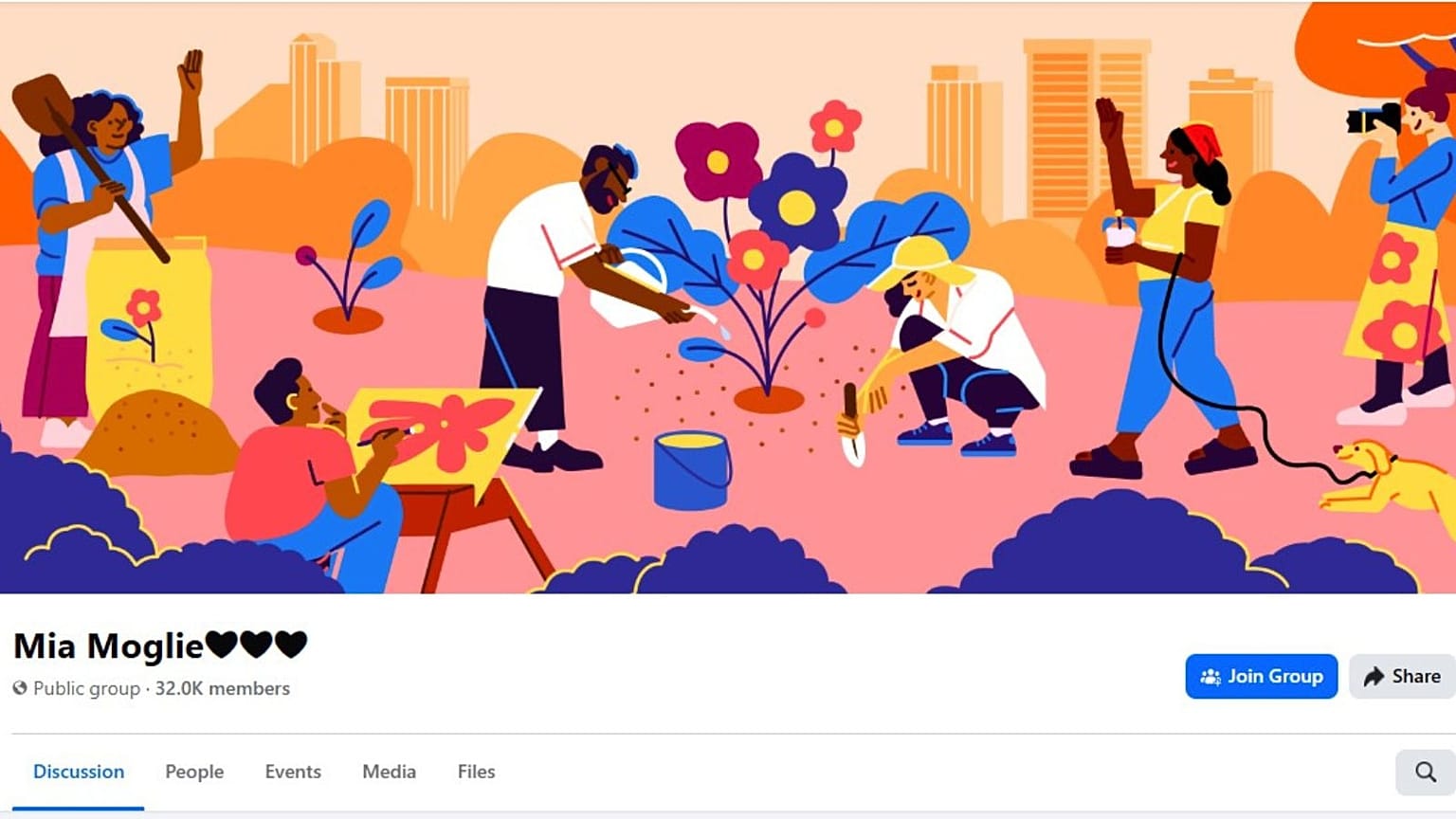 Capture d'écran du groupe Facebook de Mia Moglie, 19 août 2025