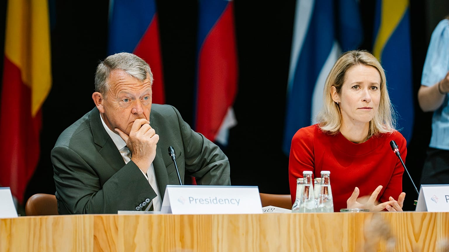 A Alta Representante da UE, Kaja Kallas, em Copenhaga