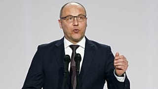 Andrij Parubij 2019-ben, még a kijevi parlament elnökeként