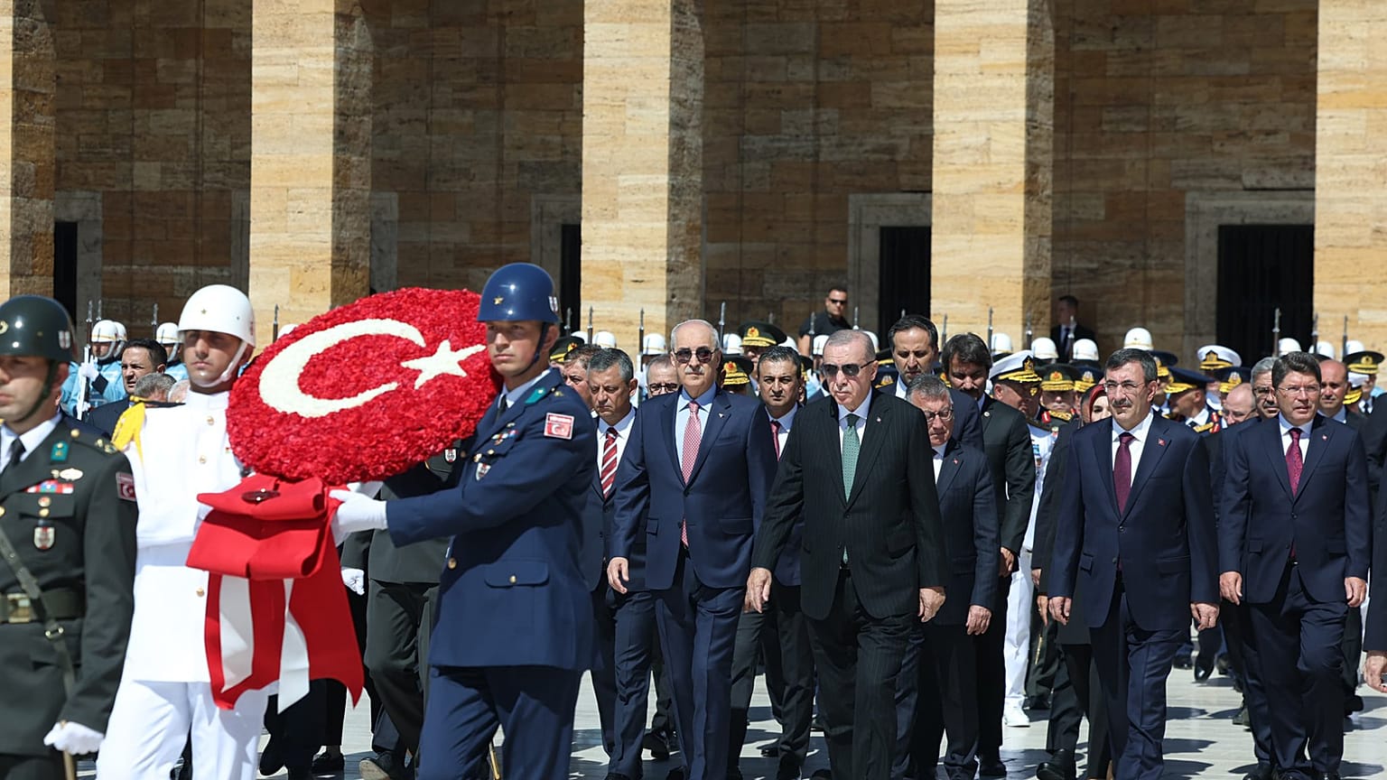 Anıtkabir'de düzenlenen 30 Ağustos töreni