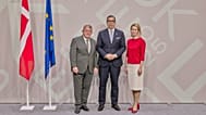 Ο Υπουργός Εξωτερικών της Κύπρου Κωνσταντίνος Κόμπος κατά την άφιξή του στο Άτυπο Συμβούλιο Υπ.Εξ. (Gymnich) στην Κοπεγχάγη