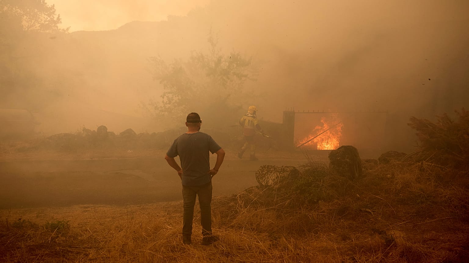 Imagen de archivo, incendio forestal en España, 19 de agosto de 2025