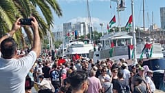 سفن الأسطول ترسو في ميناء برشلونة، 31 أغسطس 2025