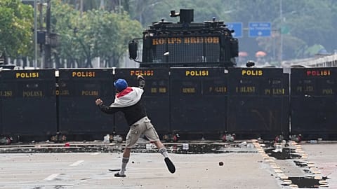 Wave of protests in Indonesia after death of courier killed by police.