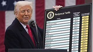  President Donald Trump speaks during an event to announce new tariffs in the Rose Garden at the White House, on April 2, 2025, in Washington. 