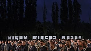 Principaux participants polonais à la commémoration du 86e anniversaire du déclenchement de la Seconde Guerre mondiale à Westerplatte, le lundi 1er septembre 2025
