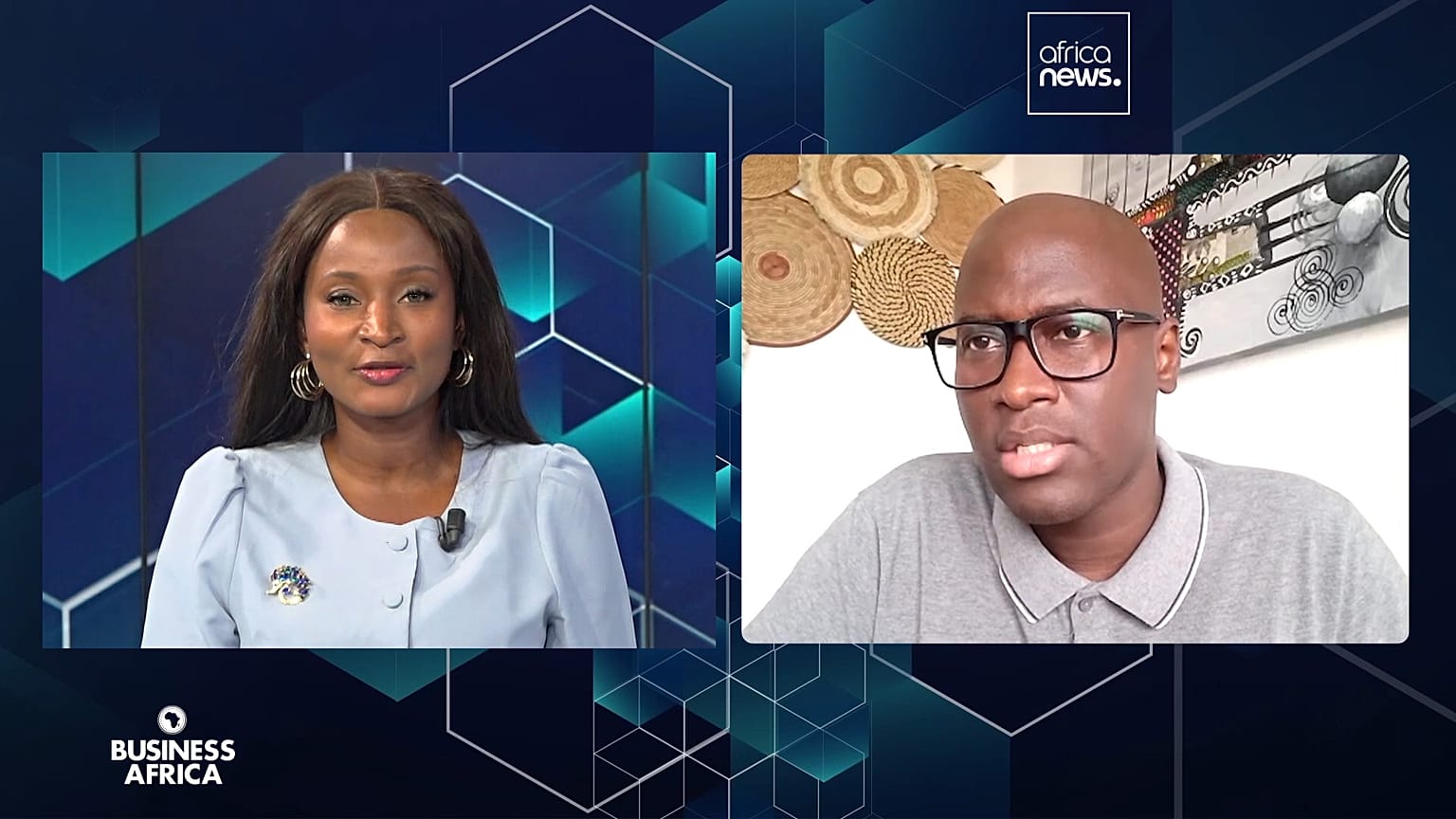 Afolake Oyinloye, TV host and Dr. Ndongo Samba Sylla