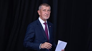 Andrej Babis volt cseh miniszterelnök egy júniusi franciaországi rendezvényen