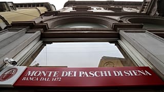 A branch of the Monte Dei Paschi di Siena bank in Milan 