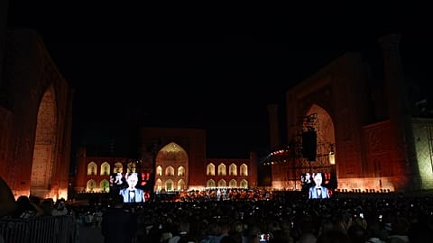 Andrea Bocelli's concert in Registan Square, Samarkand