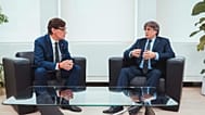 Puigdemont y Salvador Illa, reunidos en Bruselas, martes 2 de septiembre de 2025.