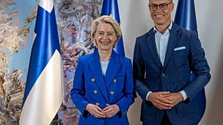Avrupa Komisyonu Başkanı von der Leyen ve Finlandiya Cumhurbaşkanı Alexander Stubb