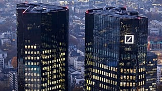 Fotografia de novembro de 2012 da sede do Deutsche Bank em Frankfurt, Alemanha.