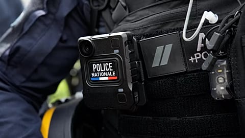 A police officer in Marseille, 19 March, 2024