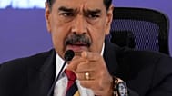 El presidente de Venezuela, Nicolás Maduro, habla durante una conferencia de prensa en Caracas, Venezuela, el lunes 1 de septiembre de 2025. 
