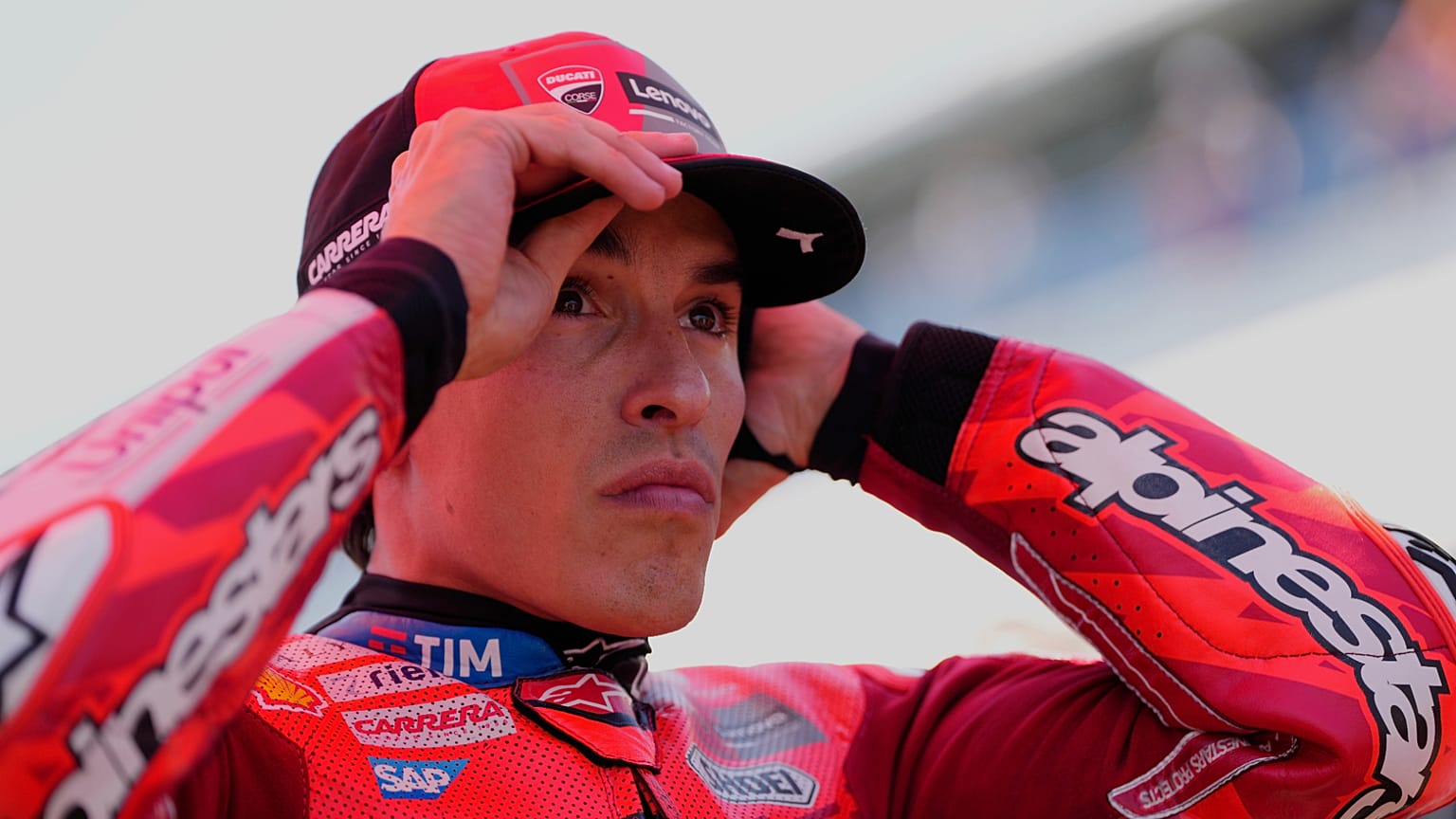 El piloto español Marc Márquez durante el Gran Premio de Jerez 