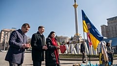 Botschafterin Katarína Mathernová leitet die Delegation der EU in der Ukraine