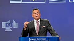 Kommissar Maroš Šefčovič verteidigte das Handelsabkommen am Mittwoch. 