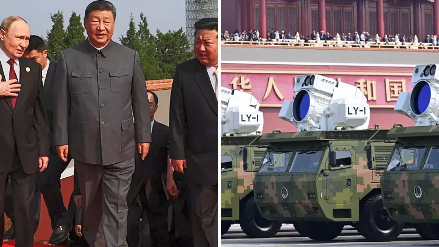Putyin, Hszi és Kim a pekingi katonai parádén