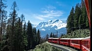 A view of Switzerland's Bernina Express