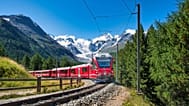 A view of Switzerland's Bernina Express
