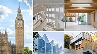 Big Ben's Elizabeth Tower and the London College of Fashion are among the six buildings shortlisted for RIBA's 2025 Sterling Prize for Architecture 