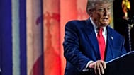 President Donald Trump speaks during an AI summit at the Andrew W. Mellon Auditorium, Wednesday, July 23, 2025, in Washington.