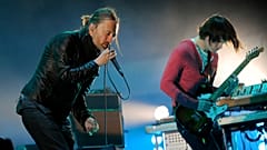 Una foto de archivo de Radiohead en el año 2012 durante una actuación de la banda.