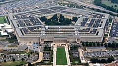 البنتاغون، مقر وزارة الدفاع الأمريكية، يظهر من الجو، الأربعاء 20 أغسطس/آب 2025، في أرلينجتون، فيرجينيا.