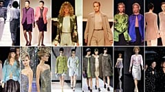 Algunas de las creaciones de Giorgio Armani, desde 1985 hasta 2024.