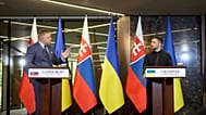 Volodimir Zelenszkij és Robert Fico találkozója Ungváron, 2025.09.05-én.