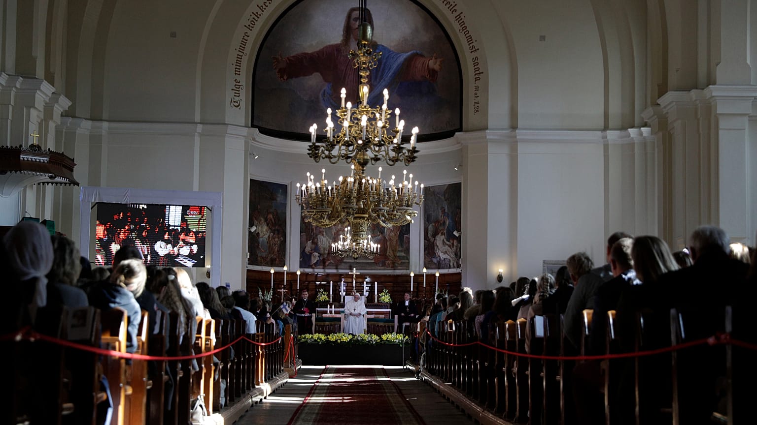 Pope Francis in Estonia in 2018.