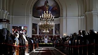 Papież Franciszek w Estonii w 2018 roku.