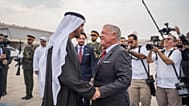الملك الأردني عبد الله الثاني يحضر مؤتمرا صحفيا بعد اجتماع مع المستشار الألماني فريدريش ميرز في المستشارية في برلين، ألمانيا، الثلاثاء 29 يوليو 2025.