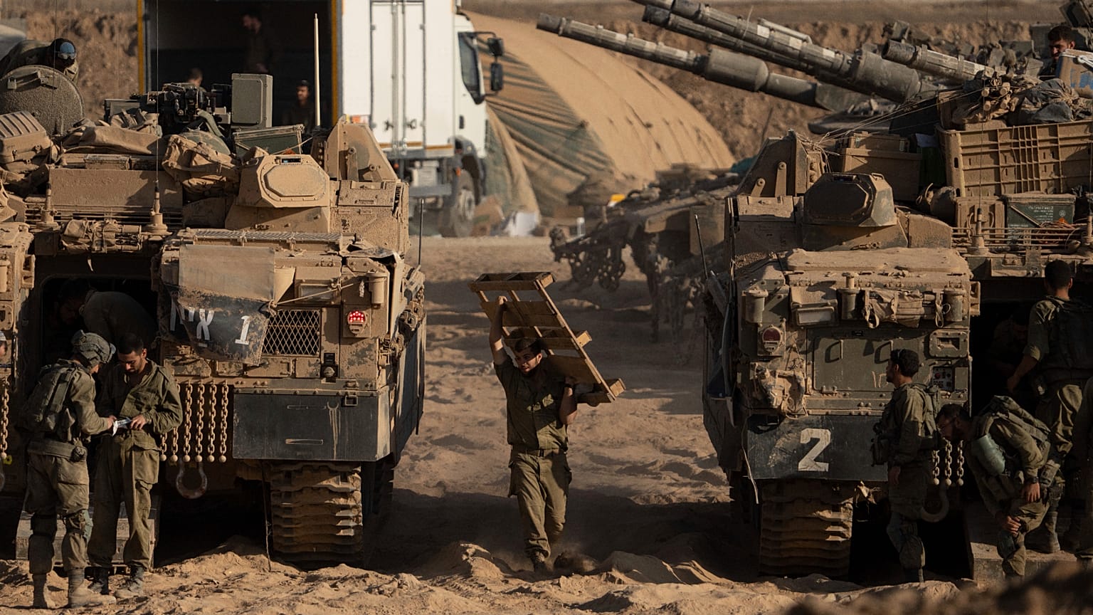 Soldati israeliani nella Striscia di Gaza