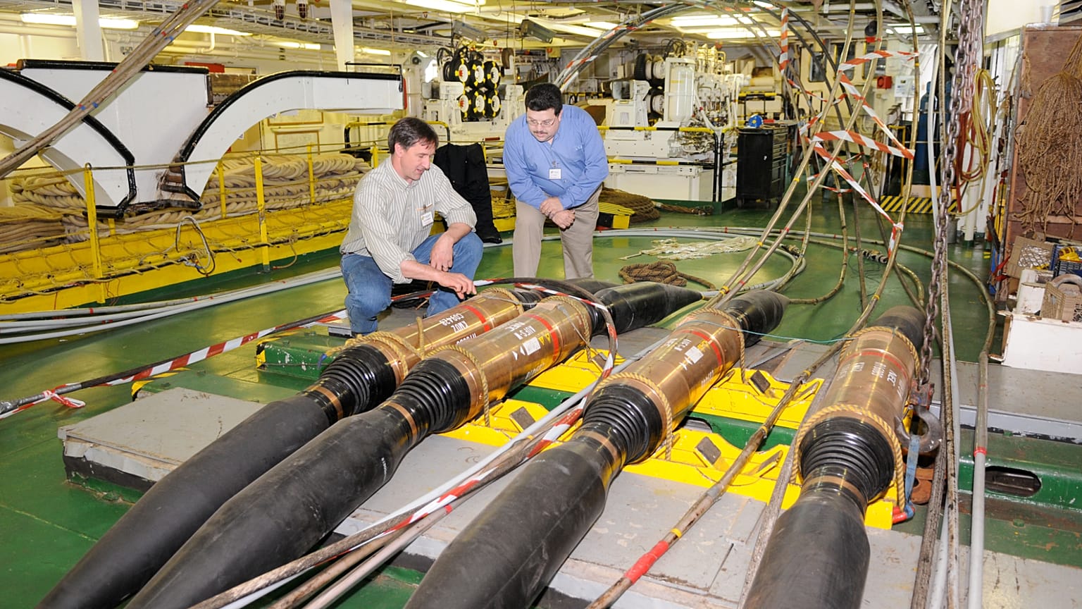 Subsea cables on display in Alaska