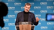 Markus Söder spricht auf einer Pressekonferenz in München, Deutschland, am Donnerstag, 7. November 2024